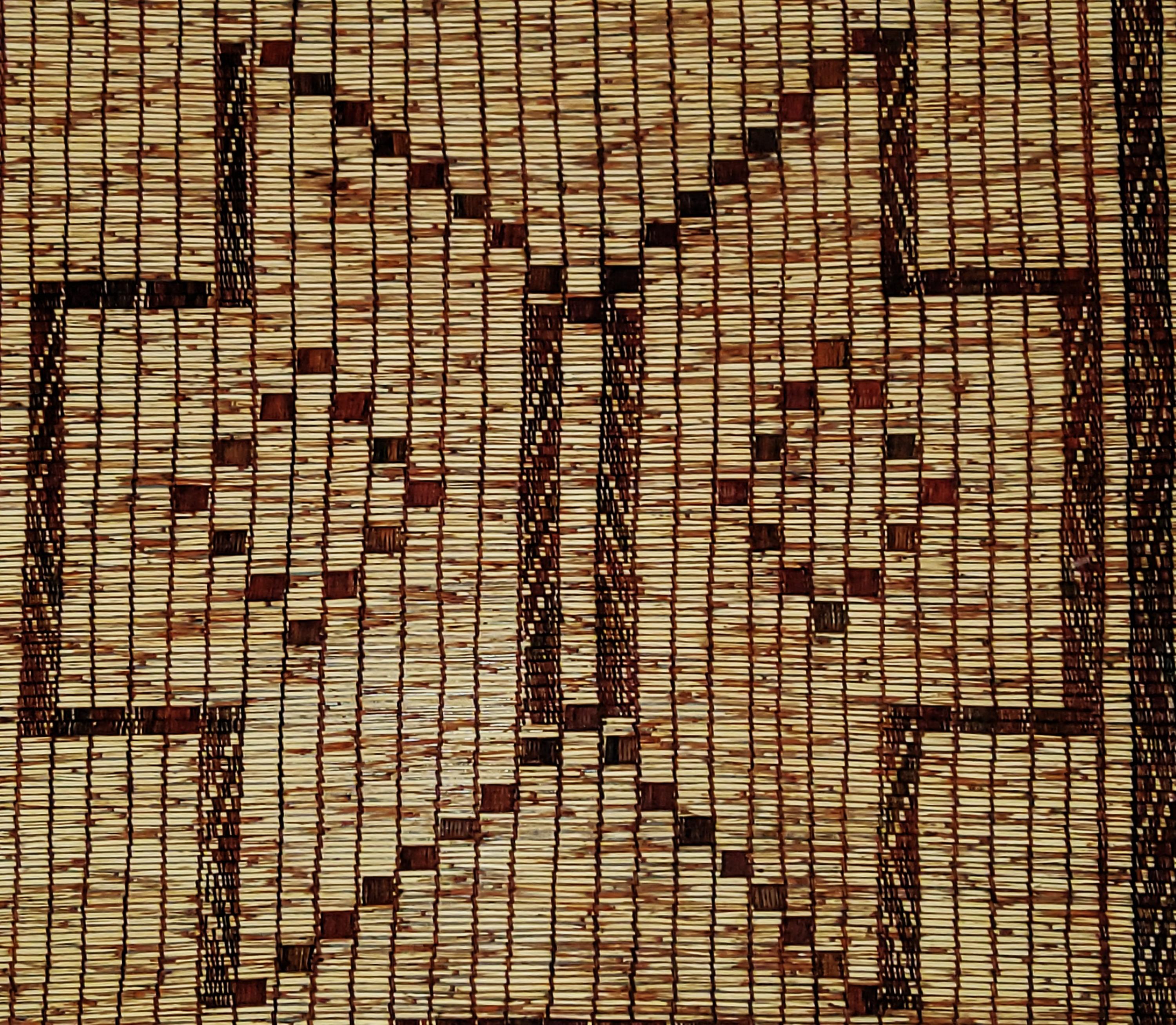 Stuoia Tuareg Berbera Vintage Manufatta in Pelle e Legno naturali in vendita 1