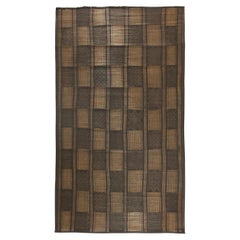 Tuareg Berber Vintage Mauritanian Leather and Natural Wood Manufacto Mat