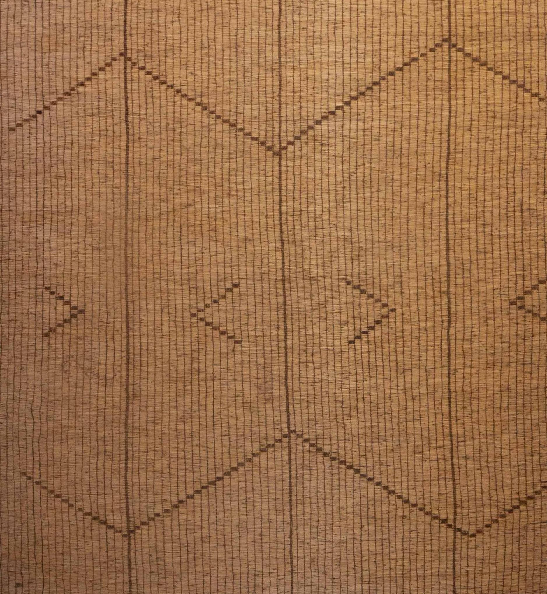 Estera Tuareg Vintage del Sáhara Mauritano en madera natural y cuero Late 20th Century en venta