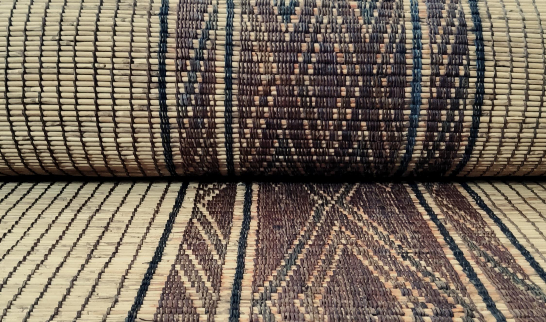 Alfombra Tuareg Marroquí Sahara Mauritano Marrón Hecho a Mano Vintage Marruecos en venta 2