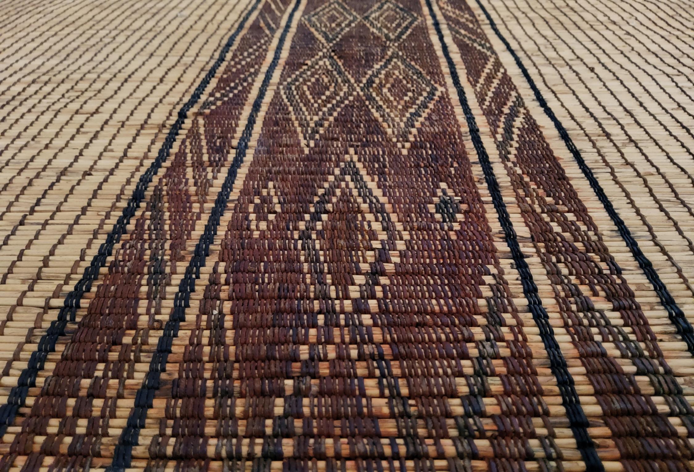 Alfombra Tuareg Marroquí Sahara Mauritano Marrón Hecho a Mano Vintage Marruecos Otro en venta