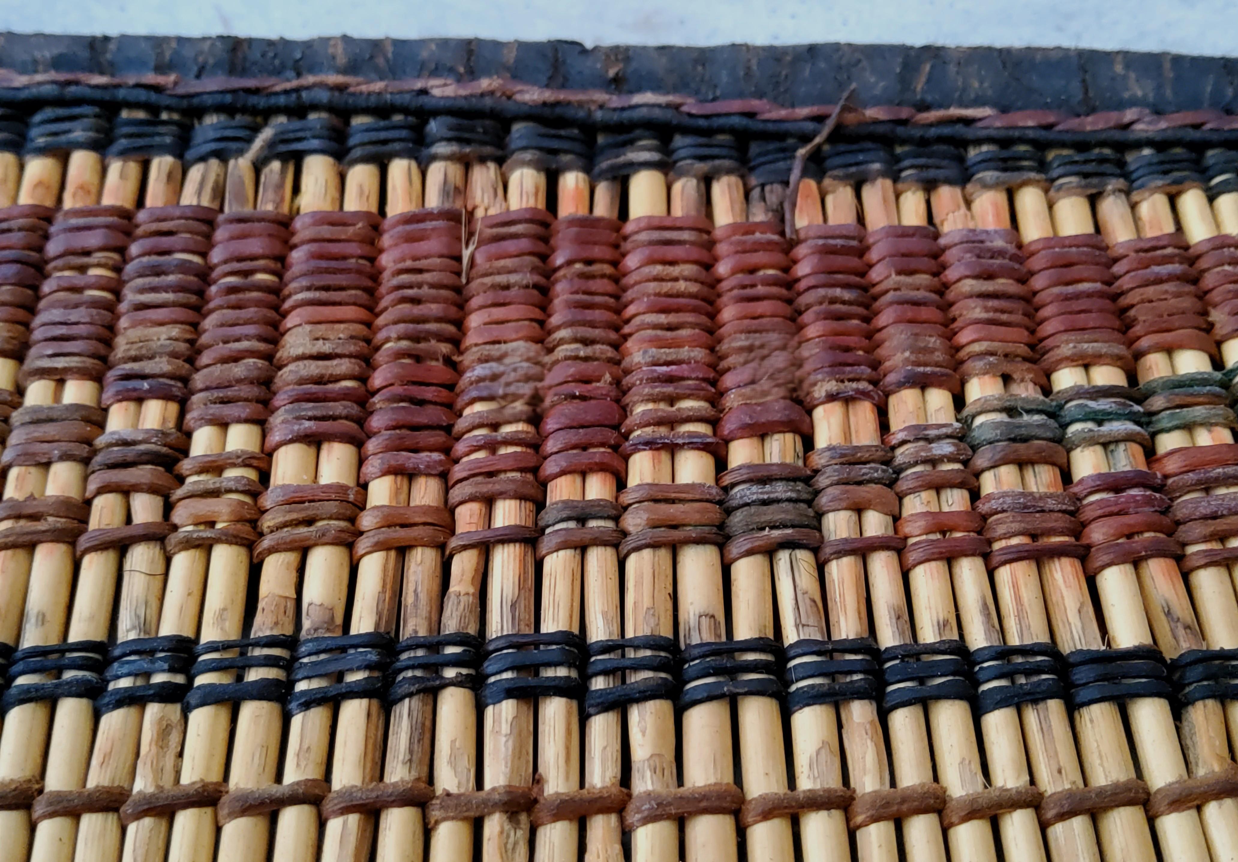 Alfombra Tuareg Marroquí Sahara Mauritano Marrón Hecho a Mano Vintage Marruecos Cuero en venta
