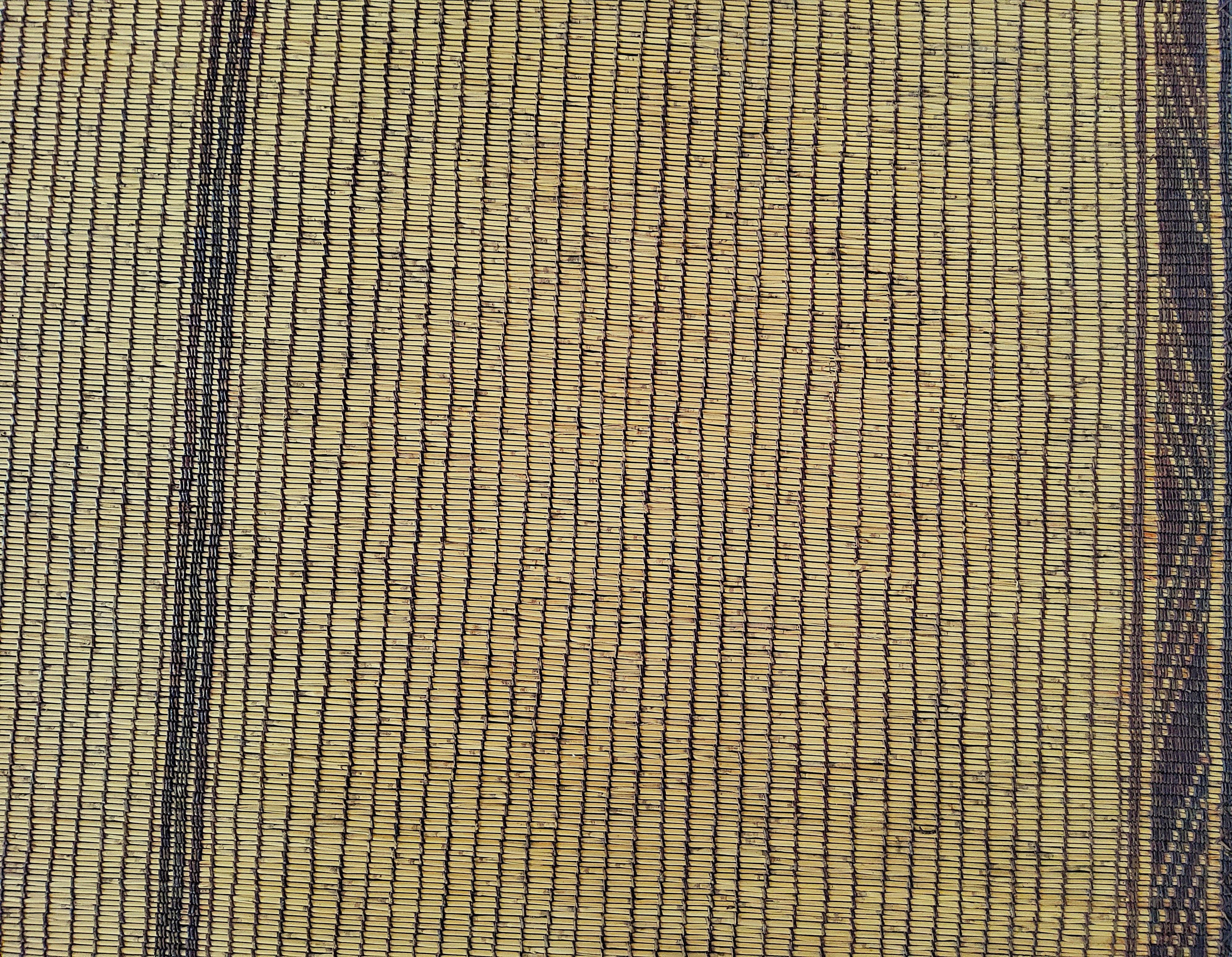 Altro Stuoia Tuareg Tappeto Marrone Manufatta in Sahara Mauritana Marocco Vintage in vendita