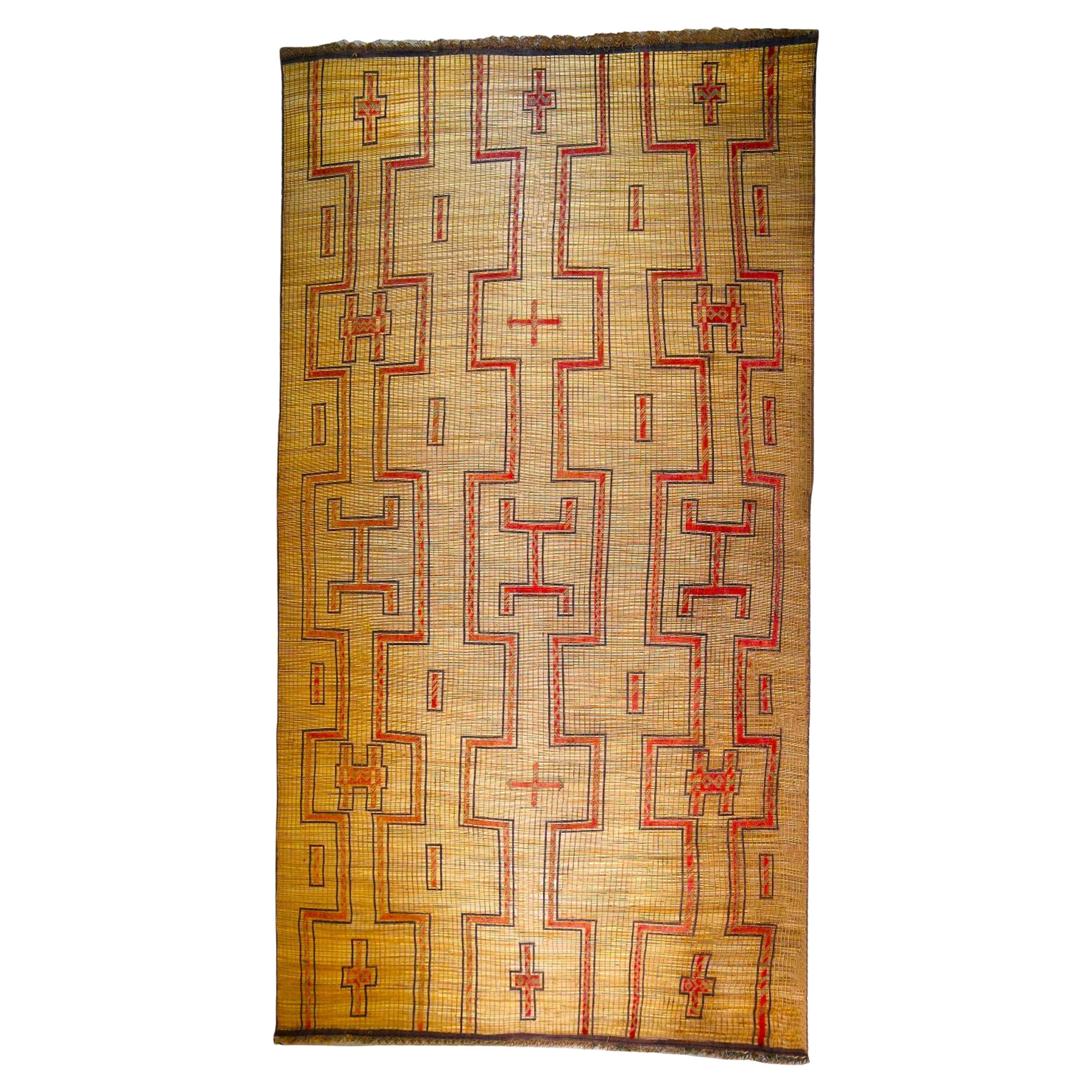 Vintage Tuareg Mat, 1960s, Hand-Woven Reed
Wood, 540×295 cm