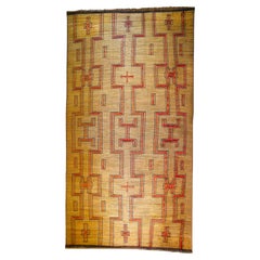 Tapis touareg vintage, 1960, bois et roseau tressés à la main, 540×295 cm