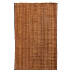 Stuoia Tuareg Vintage Anni
60 Intreccio in Giunco e Pelle 255×164 cm