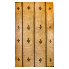Tapis touareg vintage des années 1980 en jonc et cuir, Mauritanie - 492 x 275 cm