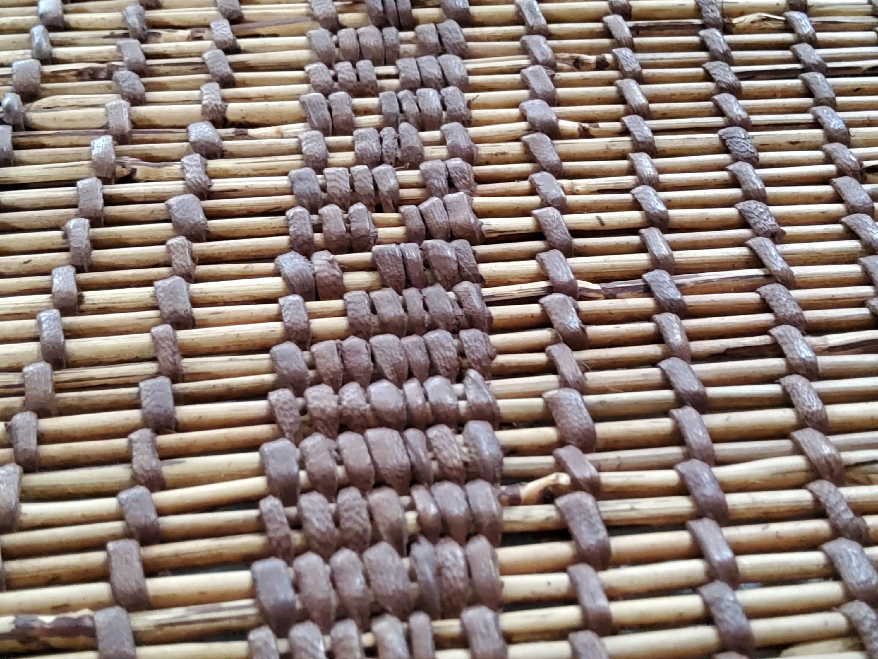 Stuoia Tuareg  Vintage Berbera Manufatta in Legno e Pelle Naturali in vendita 1
