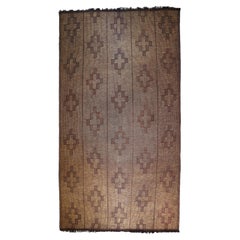 Tuareg Mat  Vintage Berbera Manufatta in Natural Wood and Leather