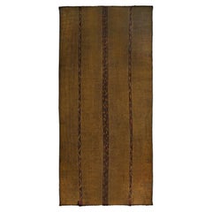 Estera tuareg  Artesanía vintage bereber mauritana de madera natural y cuero