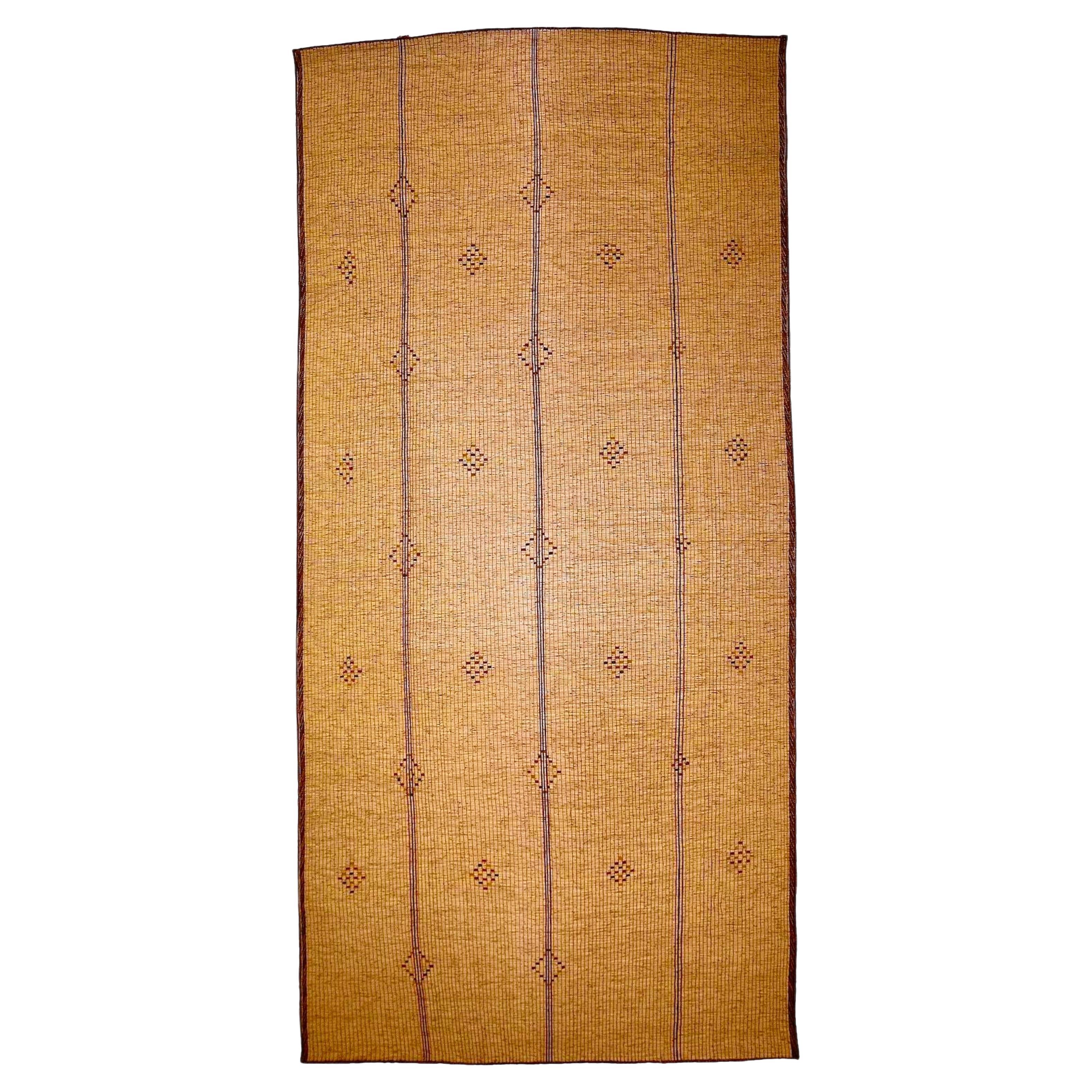 Vintage Tuareg Mat Reed and Leather, 1980s - Mauritania, 545×280 cm