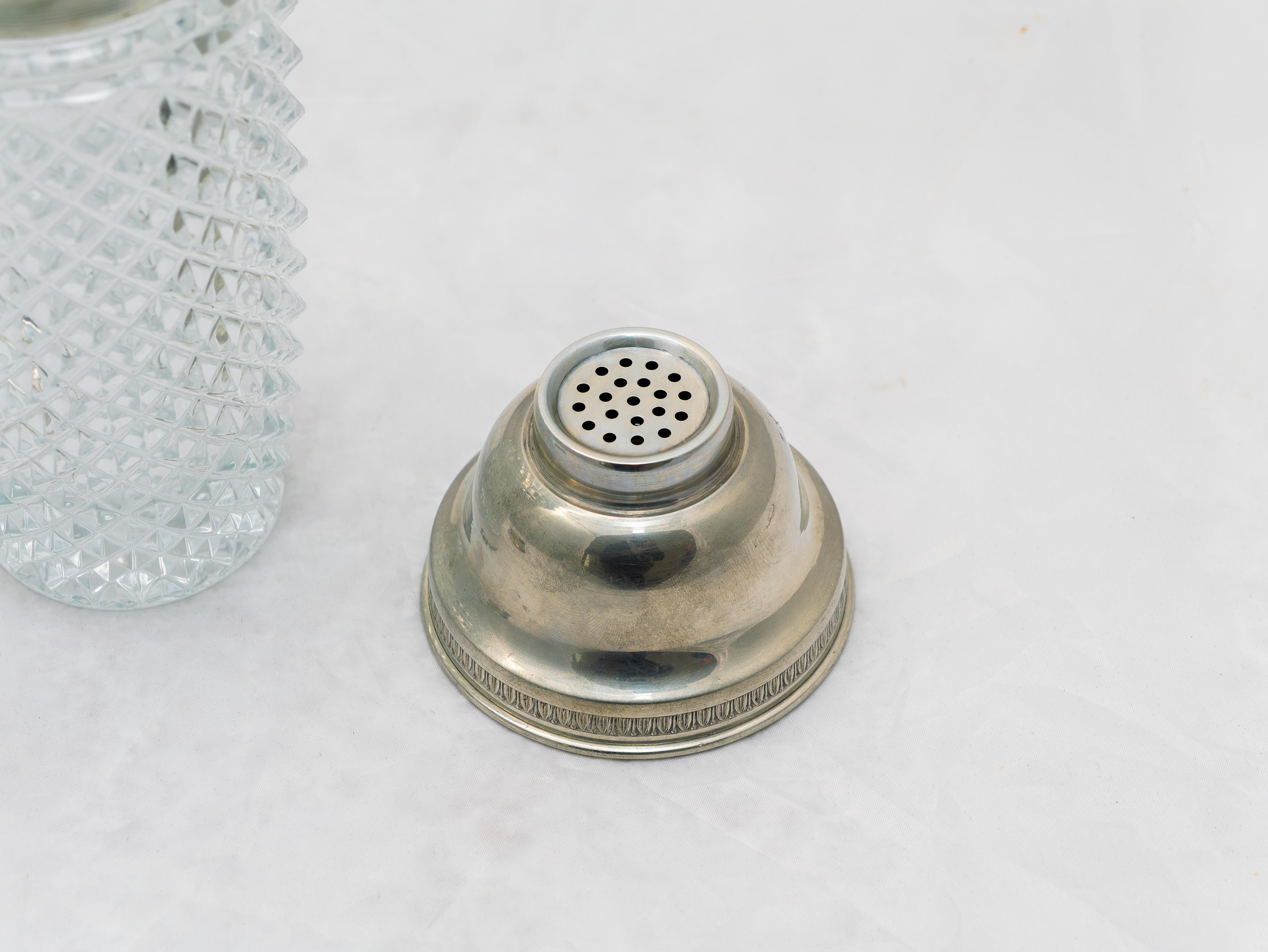 Stupendo Shaker da Cocktail in Cristallo tagliato, Made in Italy, 1960 in vendita 2