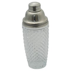 Stunning Cut Crystal Cocktail Shaker, Made in Italy, 1960s