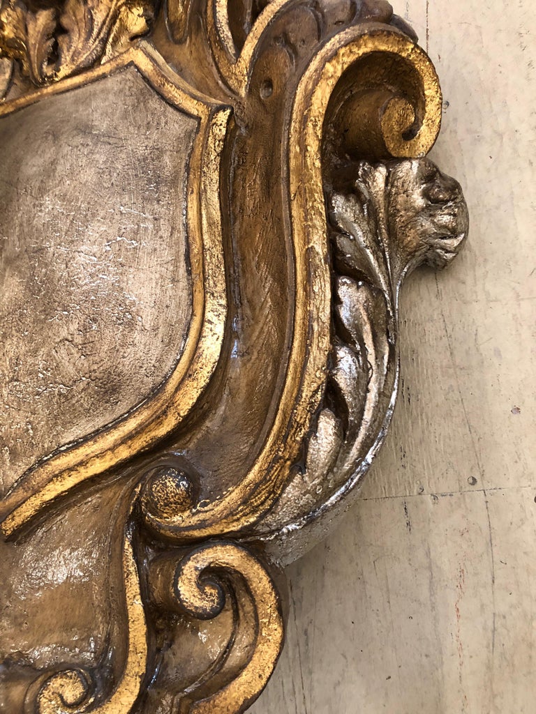 Stupendously Large and Impressive Silver and Gold Gilded Shield Wall