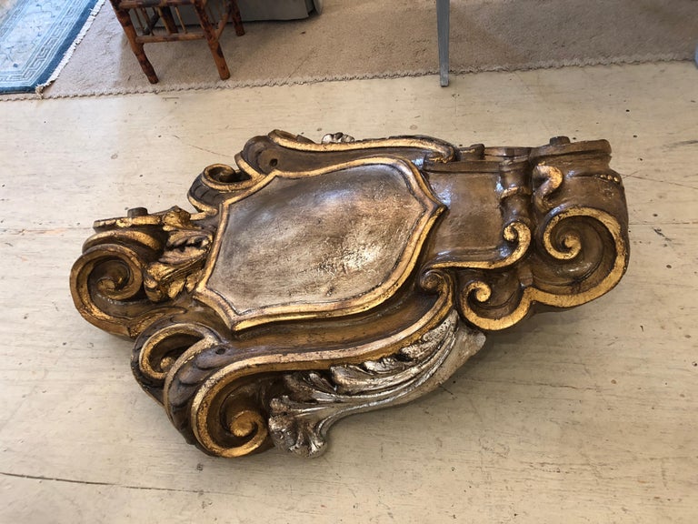 Stupendously Large and Impressive Silver and Gold Gilded Shield Wall