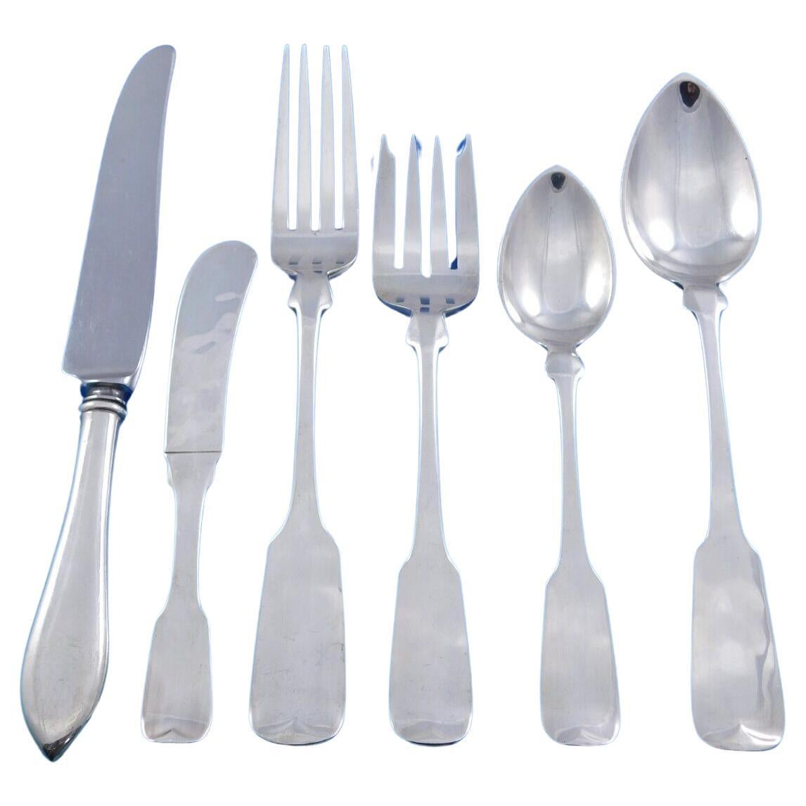 Sturbridge by Old Newbury Crafters Sterling Silver Flatware Set Service 72 pcs For Sale