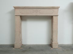 Sturdy Antique French Fireplace Mantel