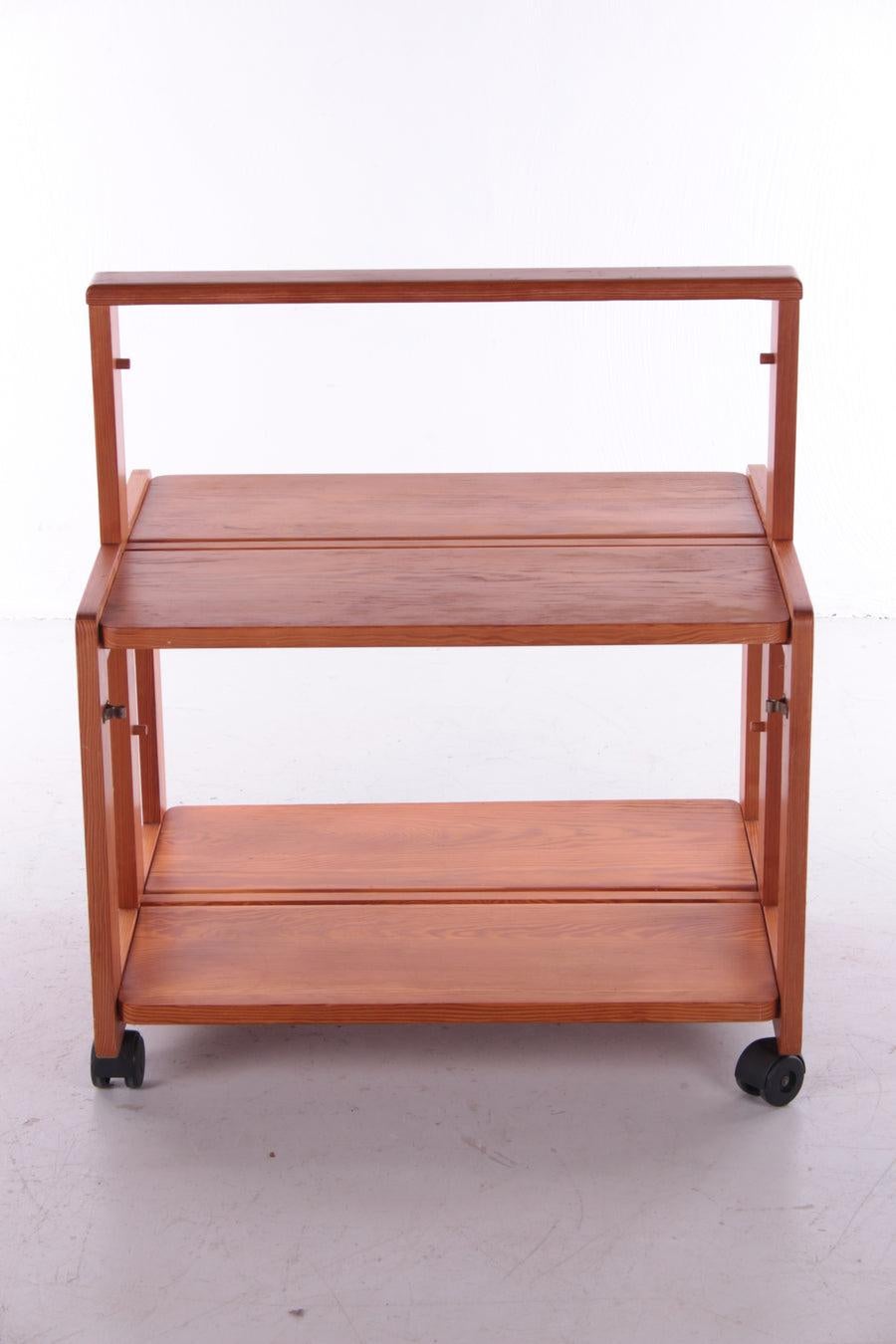Sturdy Brutalist Trolley Made in 1960s

Tough Brutalist Trolley made in the 1960s.

Beautiful Brutalistic trolley of simplicity, this vintage serving trolley from the 1960s.

A beautiful minimalist cool design.

Entirely made of warm pine wood with