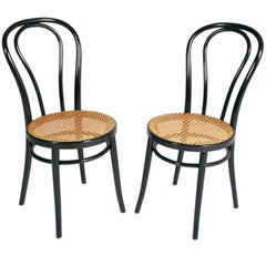 Sturdy Original Thonet Chairs from the 1960 in Bent Beech, Vienna Straw Seat