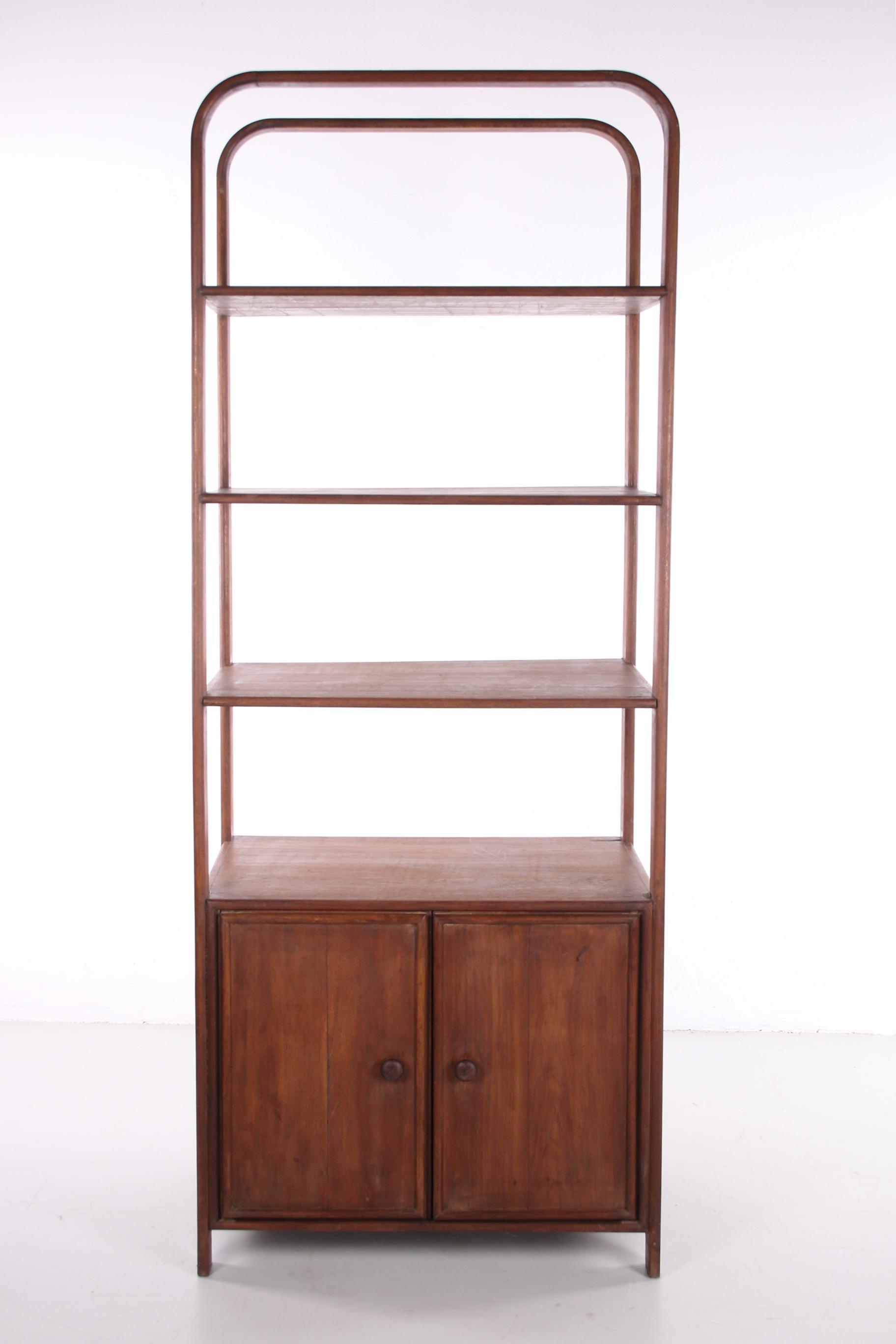 Sturdy Wall Unit Bookcase Made of Wood 4