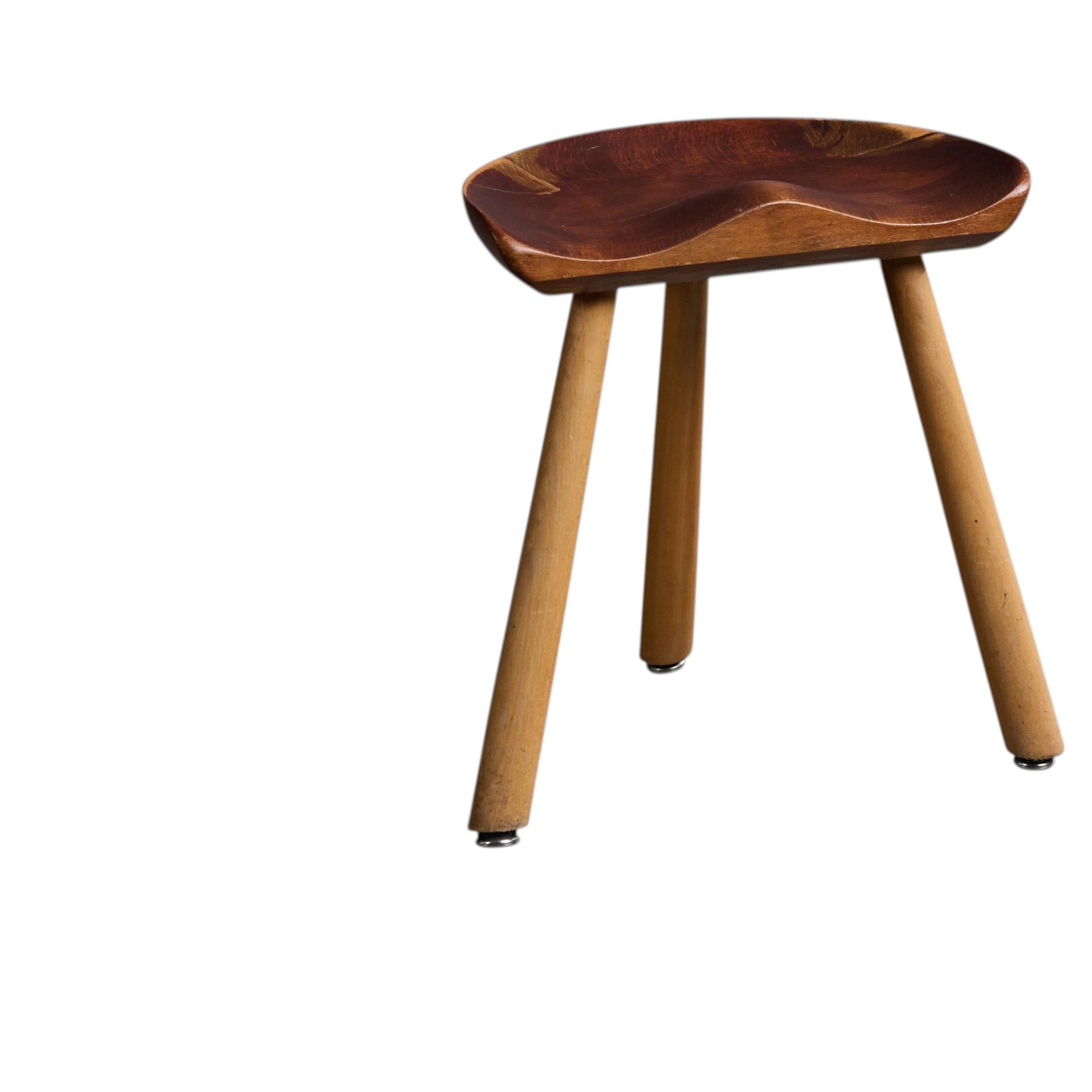Sture G. Ohlsson, Stool, Wood, Sweden, 1960s