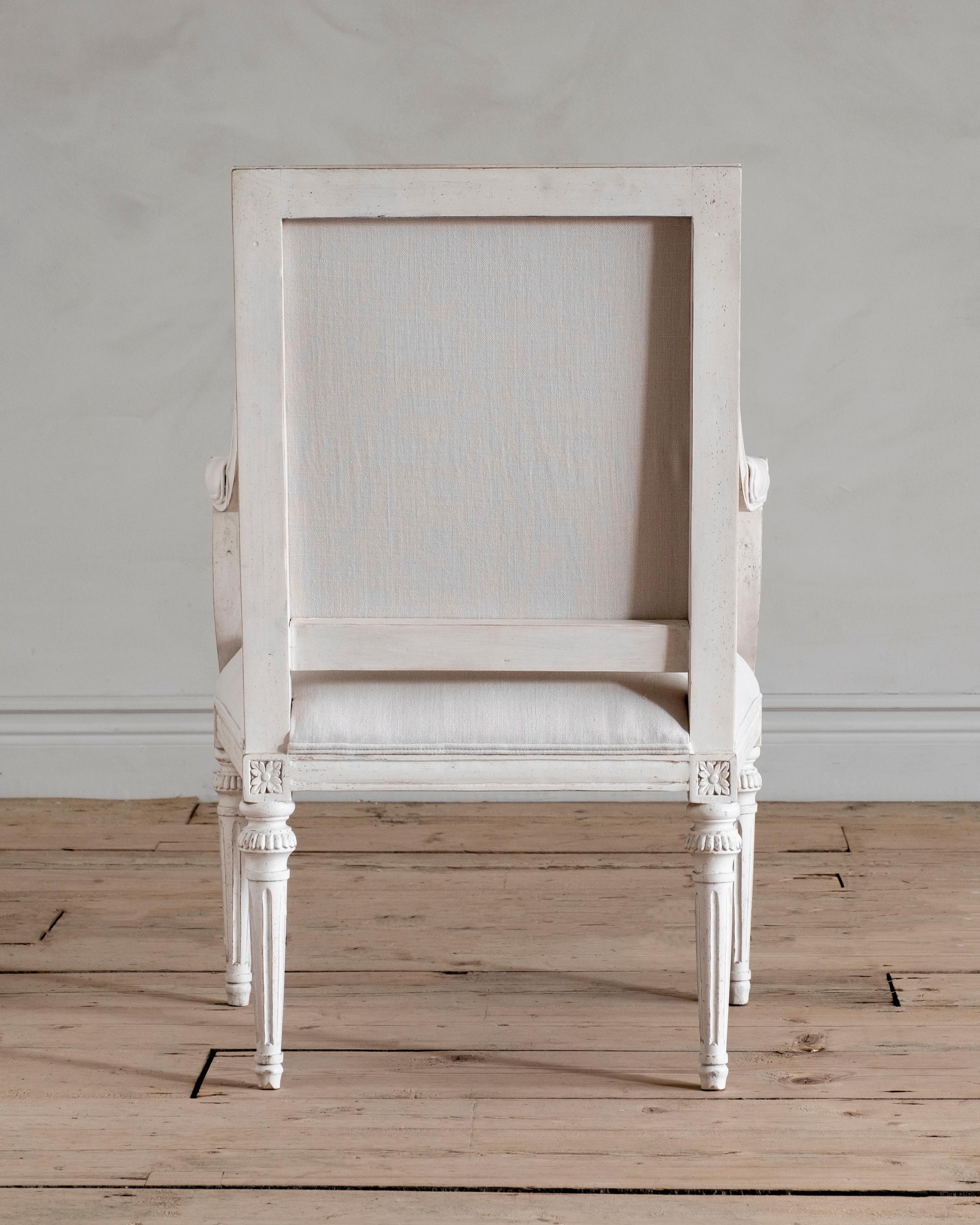 Sturehov, Gustavian Style Armchair In New Condition For Sale In Mjöhult, SE