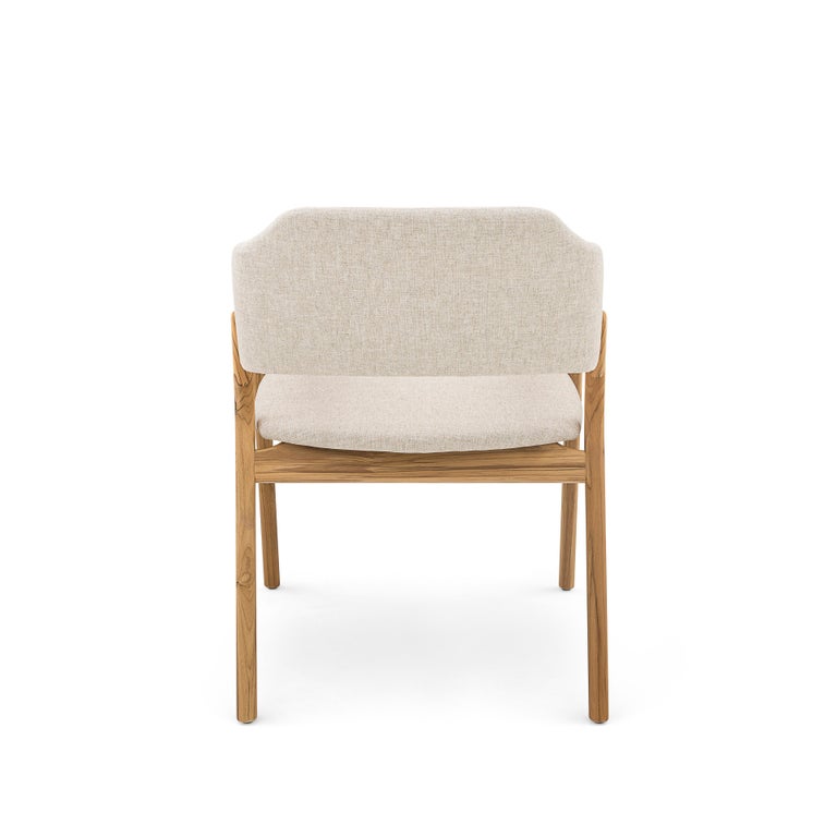 Stuzi Chair in Teak with Oatmeal Fabric For Sale at 1stDibs | oatmeal ...