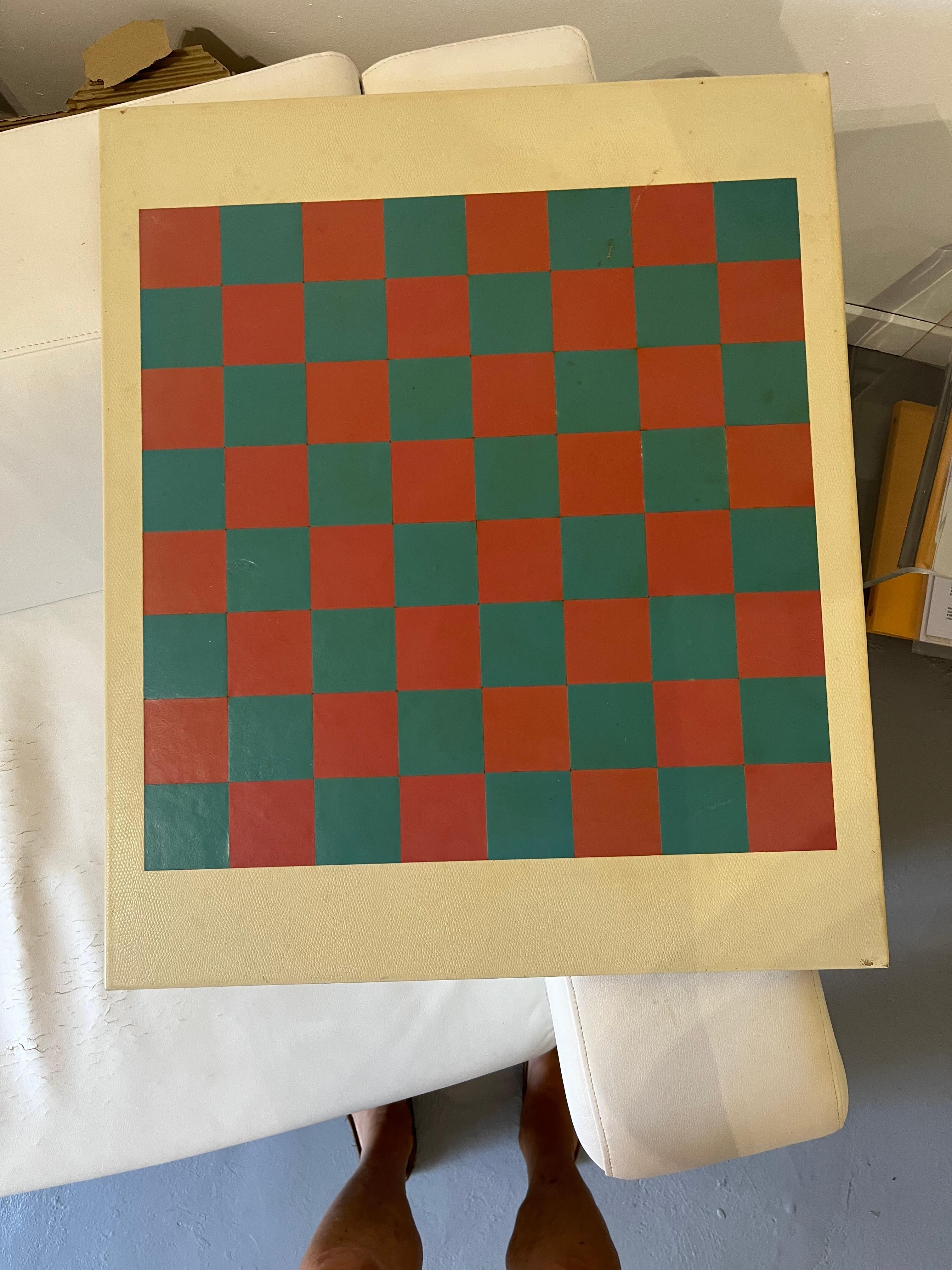 Backgammon Game Table by Karl Springer For Sale 4