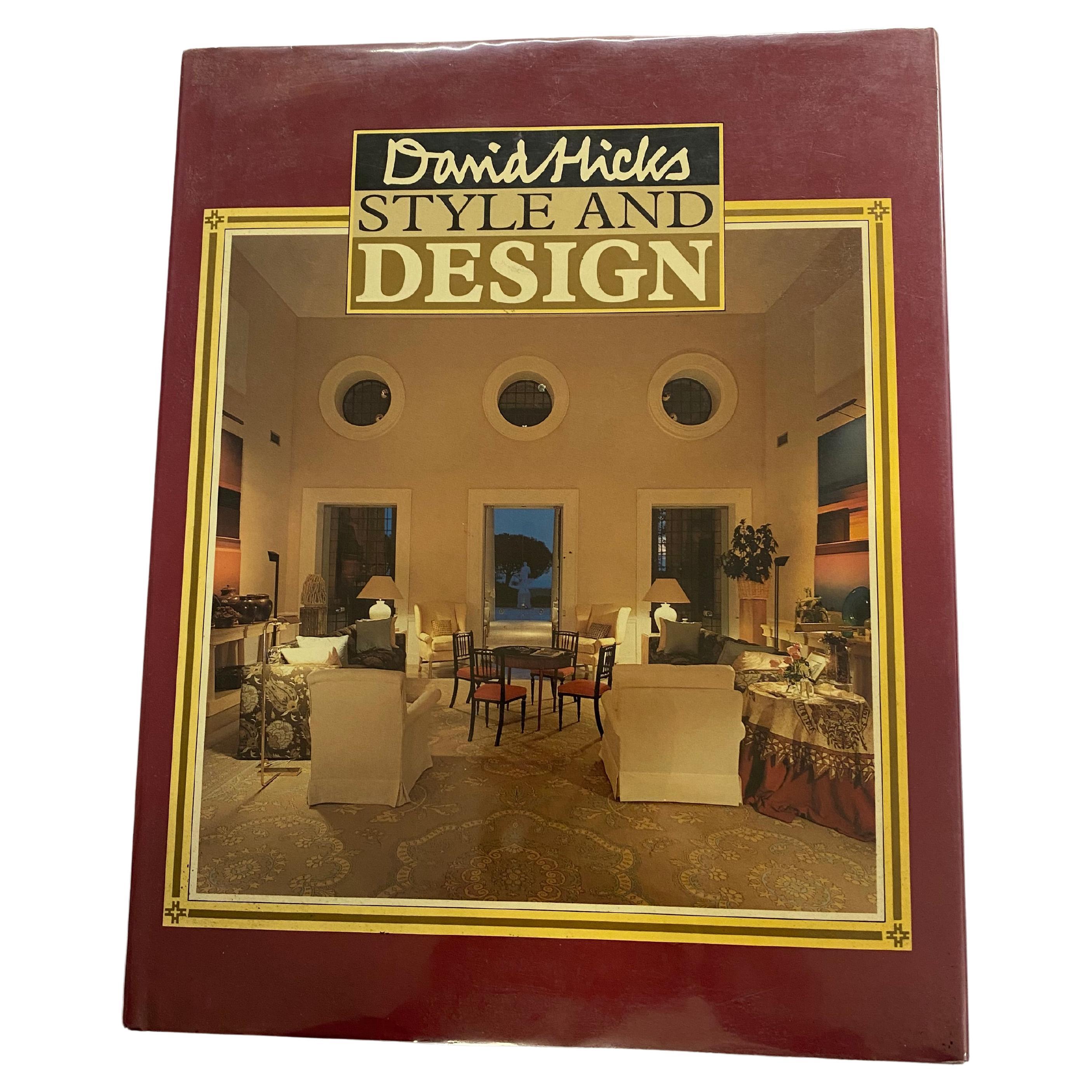 Style et design de David Hicks (livre) en vente