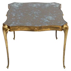 Style Arturo Pani Elegant Side Table in Brass Modern Regency Mexico, 1950s