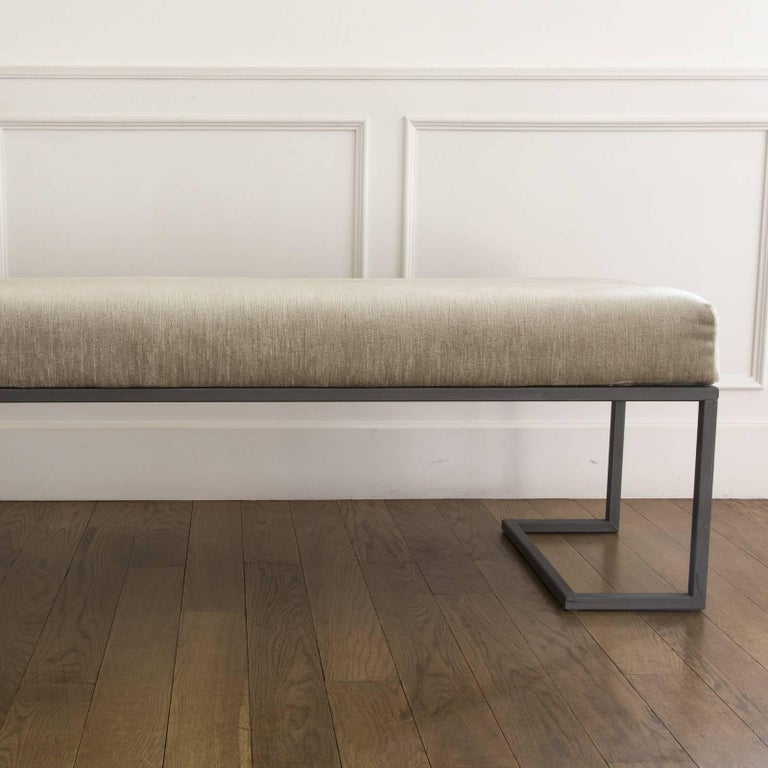 Style Bench in Velvet For Sale at 1stDibs