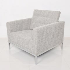 Style of Florence Knoll Office Lounge Chair Relaxed Tuxedo Armchair 1950s Knoll