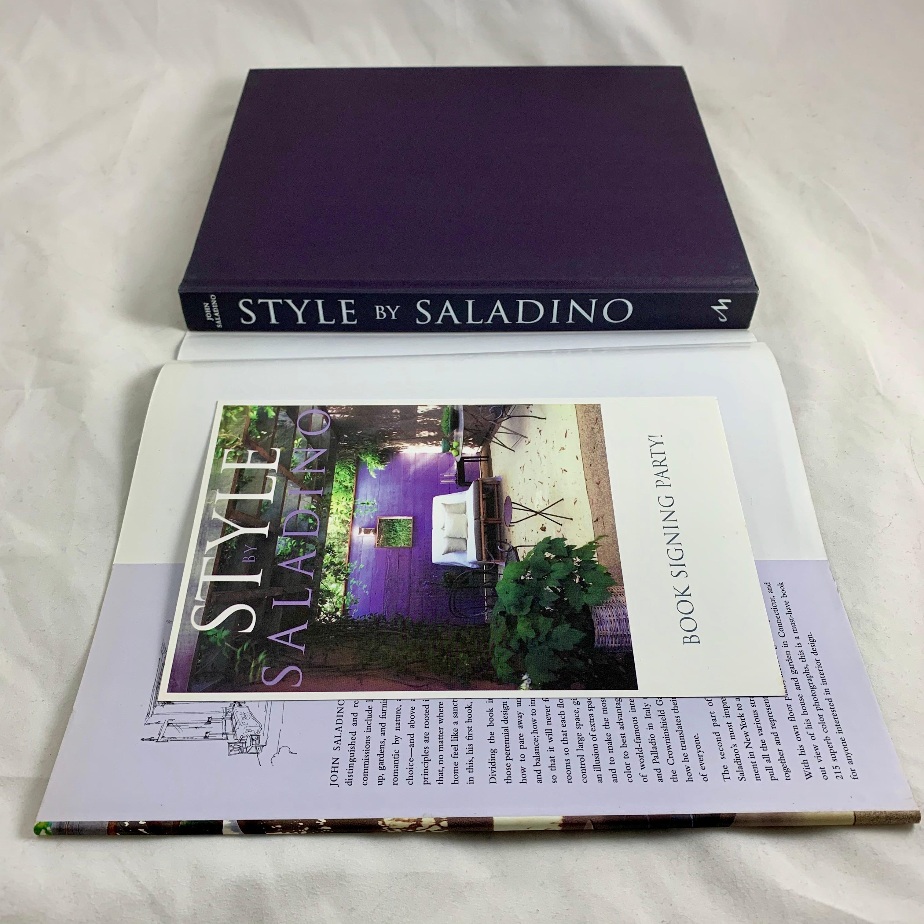 Style by John Saladino, Design, Decor & Architecture Book, First Edition, 2000 2