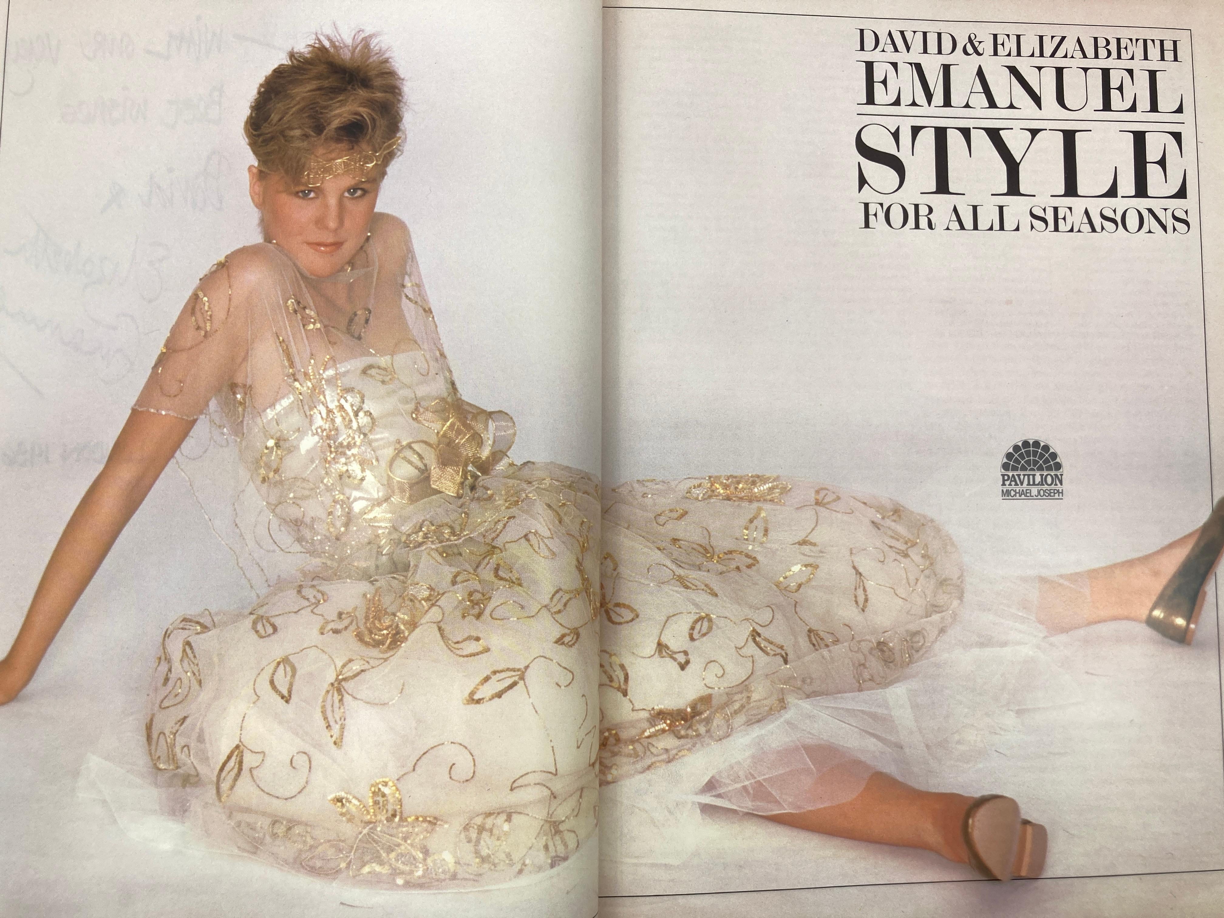 Style for all seasons Hardcover 1983 by Elizabeth and David Emanuel For Sale 4
