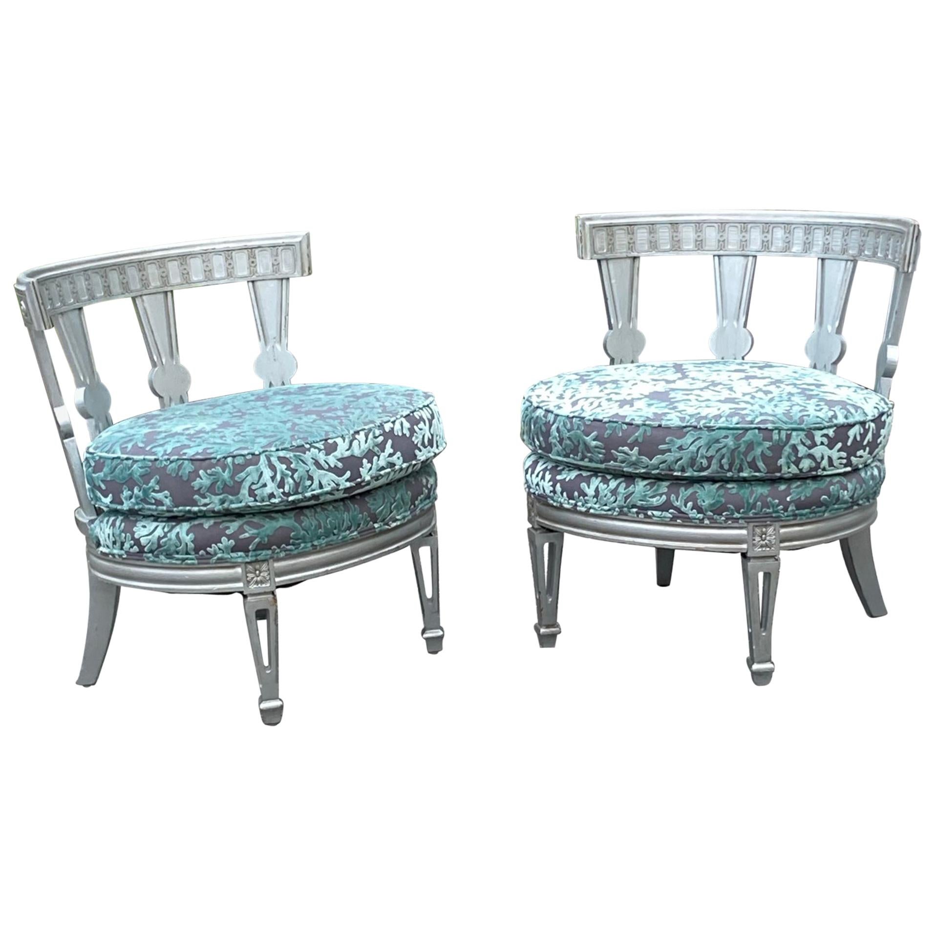 Style of Billy Haines Pair of Club Chairs For Sale