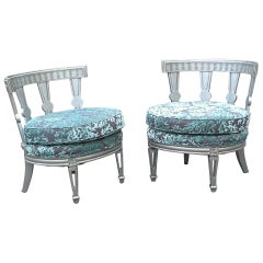 Vintage Style of Billy Haines Pair of Club Chairs