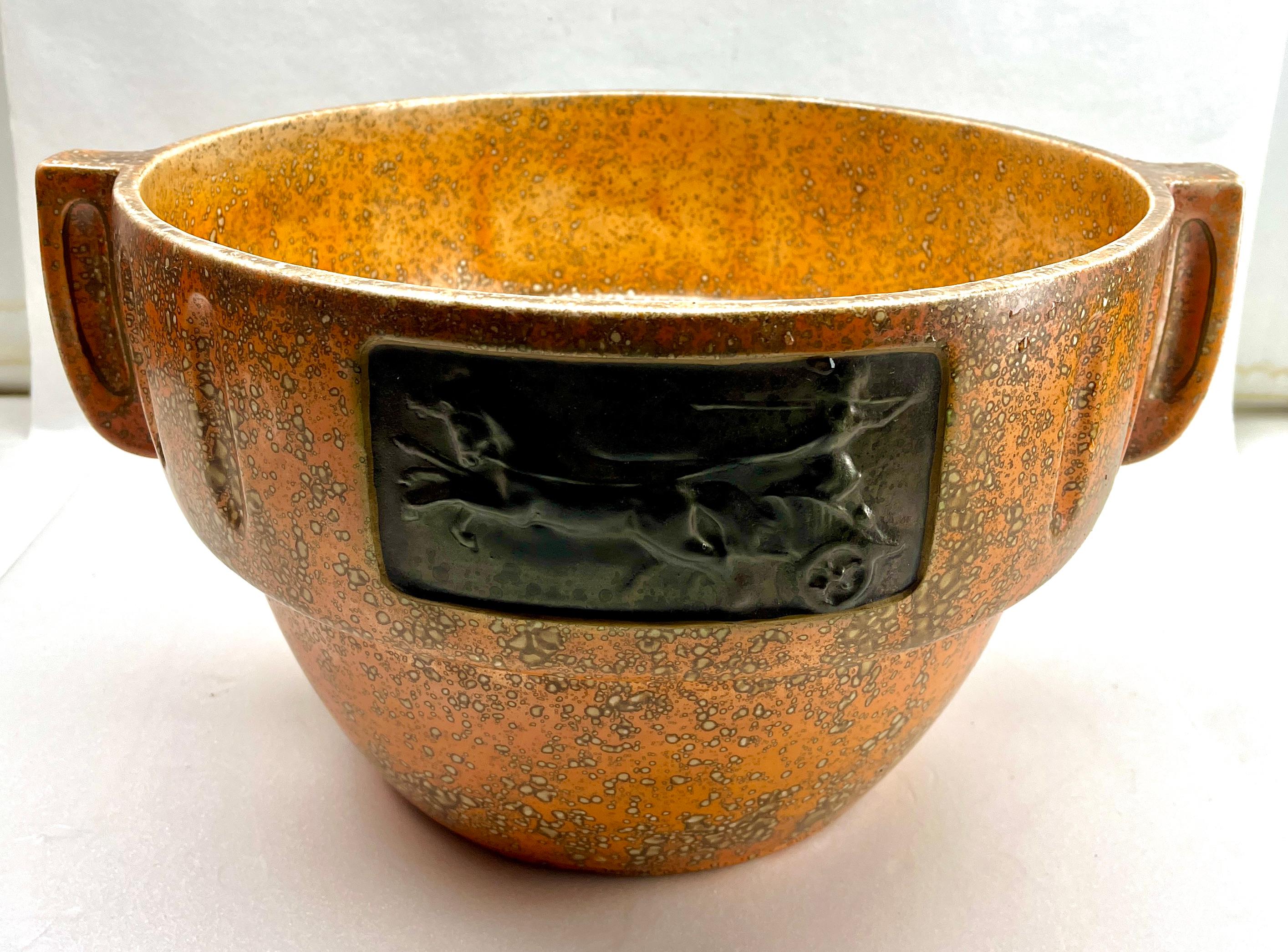 Stile di Delphin Massier Majolica Jardinière 'Fioriera e supporto Numero. 7825 in vendita 9