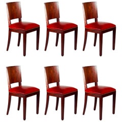 Style of DIM 'Joubert et Petit' Set of 6 Dining Chairs