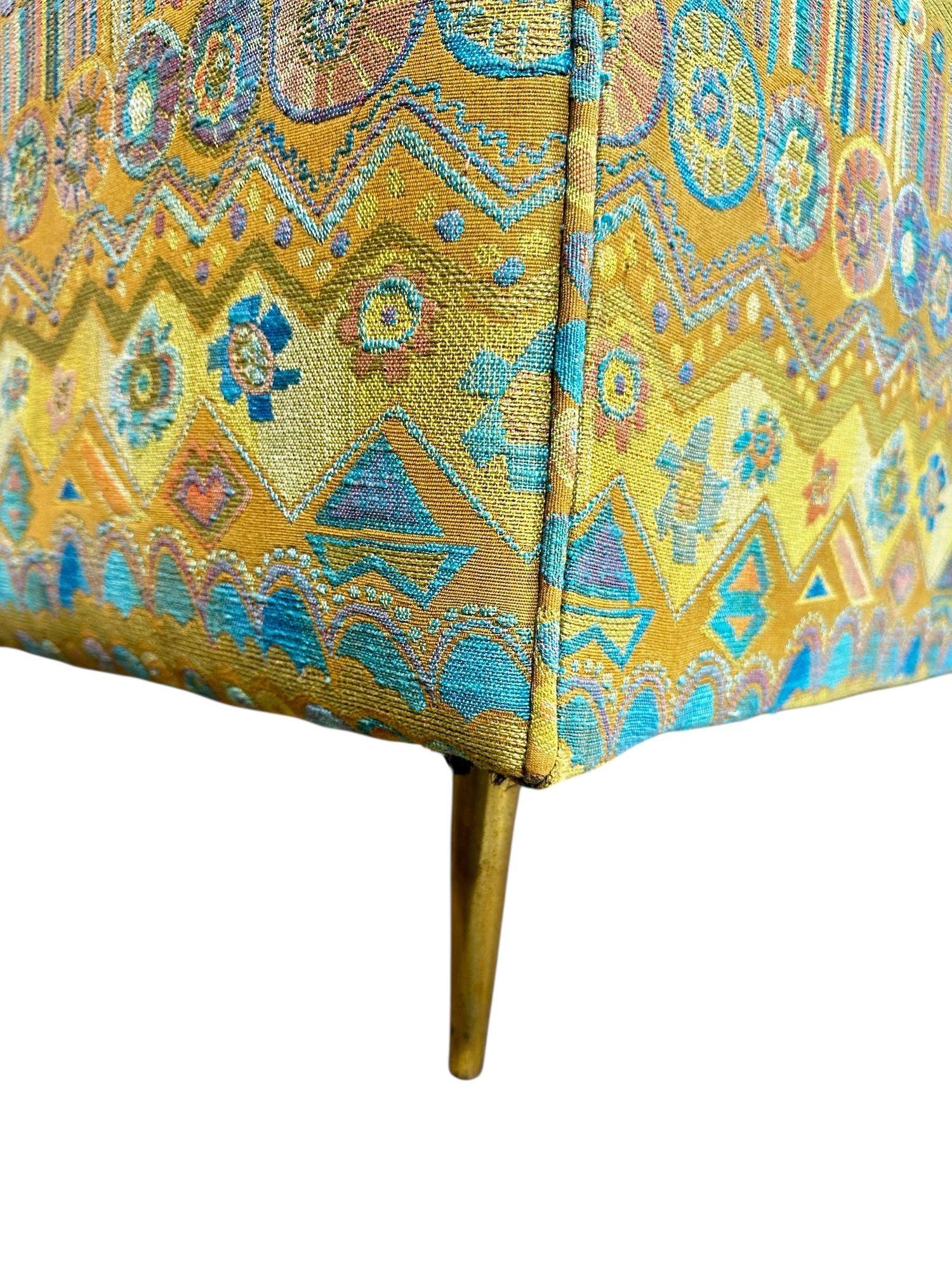 Stil von Edward Wormley für Dunbar Sofa, 1960 (Messing) im Angebot