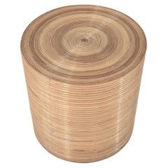 Style of Gabriella Crespi Pencil Reed Side/End Table, 1970