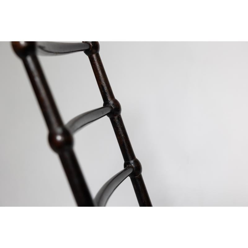 EW Godwin Style of. Aesthetic Movement ebonized folding chair with new cane seat For Sale 3