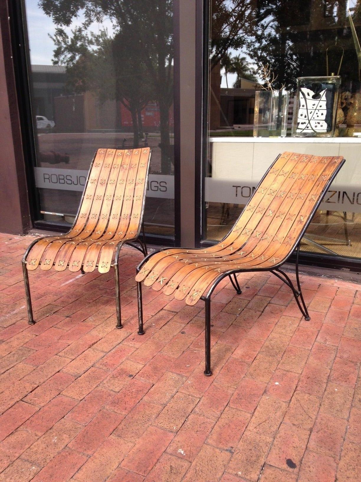 Industrial Style of Hans Brattrud Lounge Chairs For Sale