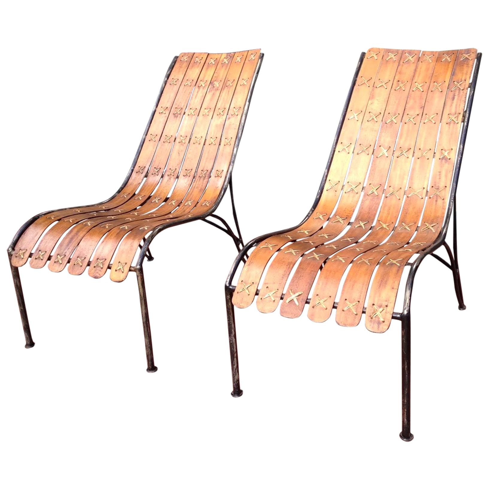 Style of Hans Brattrud Lounge Chairs