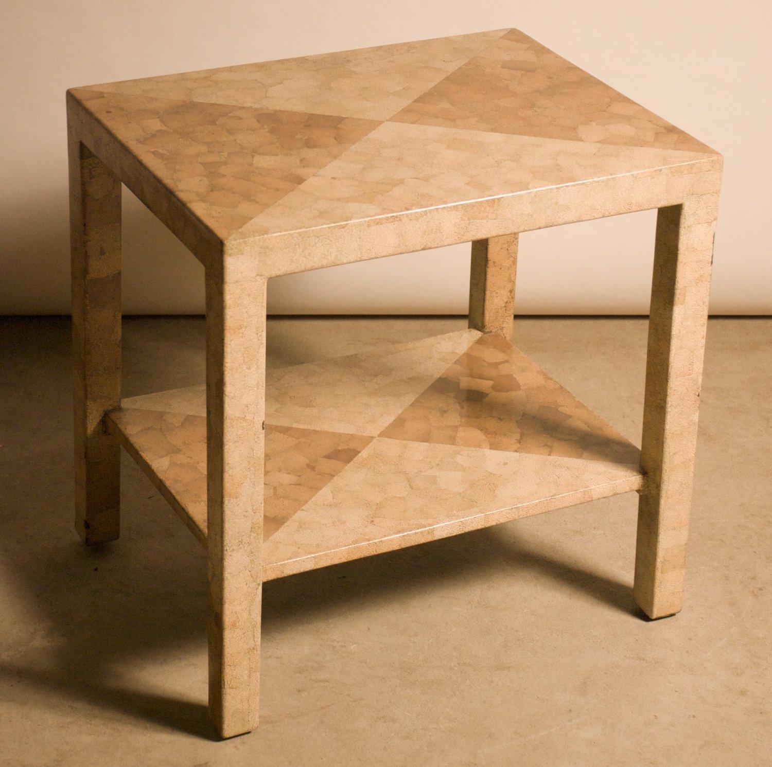 Mid-Century Modern Eggshell Lacquer Table For Sale