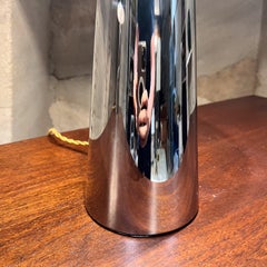 Style of Laurel Lamp Co Modern Chrome Table Lamp Pair