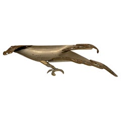 Style of Los Castillo Decorative Bowl Parrot Dish Married Metals de Mexico 1970s