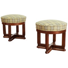 Style of Osvaldo Borsani, Ottomans, circa 1940s