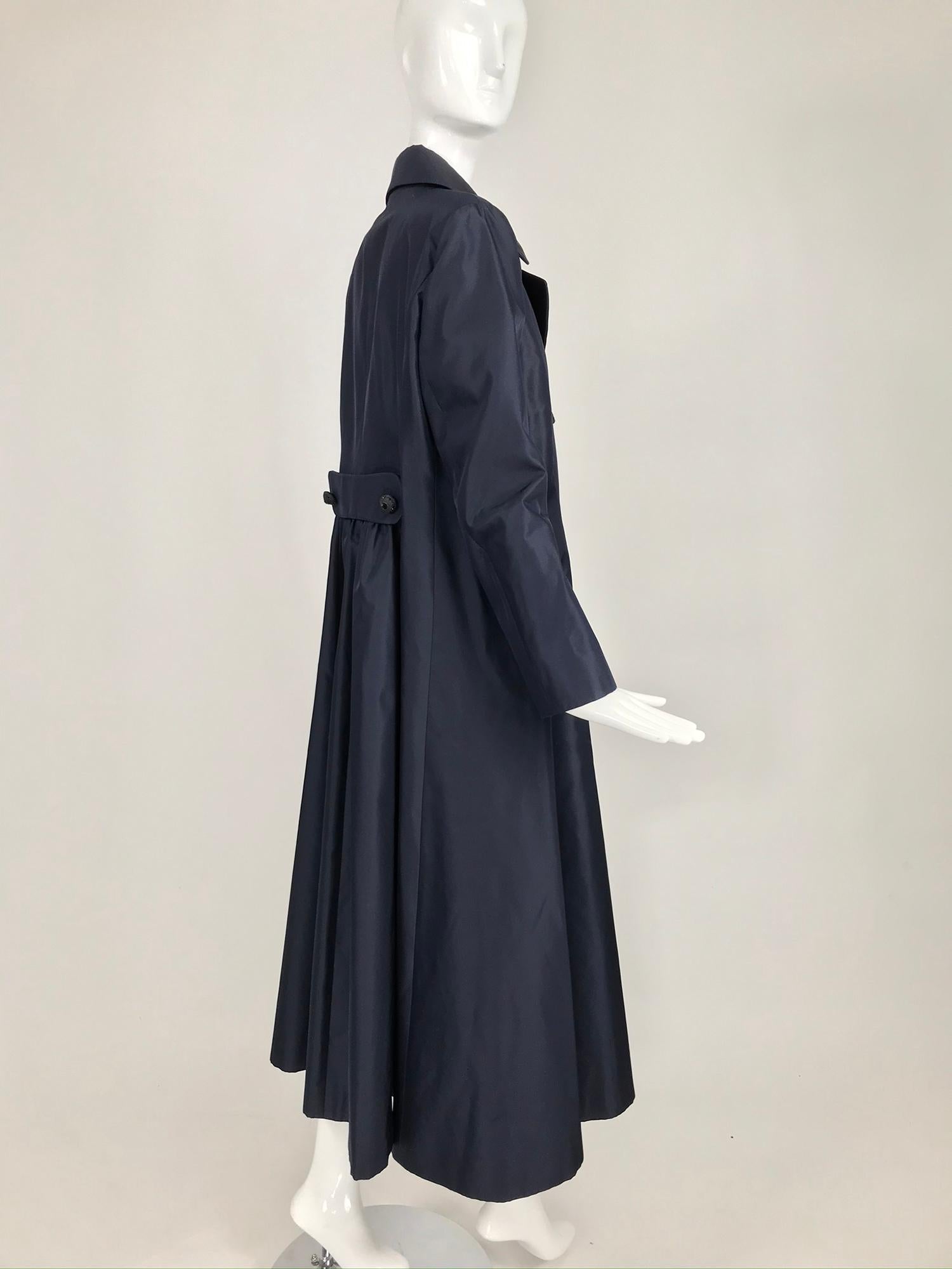 navy evening coat