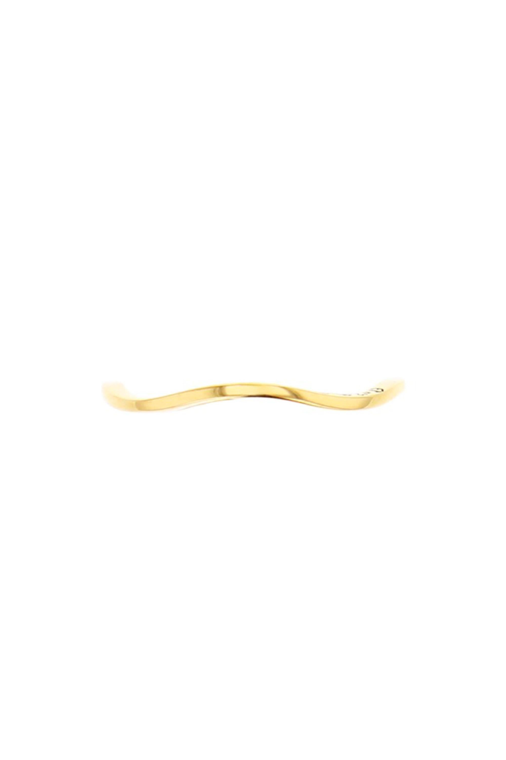 Curved wedding ring in yellow gold. 
Can be paired or stacked with other rings from the same collection.

Details:
18k Yellow Gold: 1.3 g
Made in France