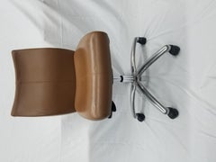 Stylex Beige Leather Adjustable Back Office Chair 8 Available